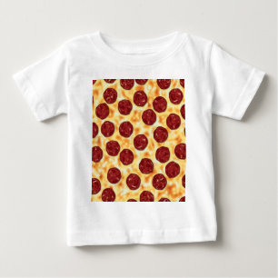 Camiseta De Bebé Patrón Pepperoni Pizza