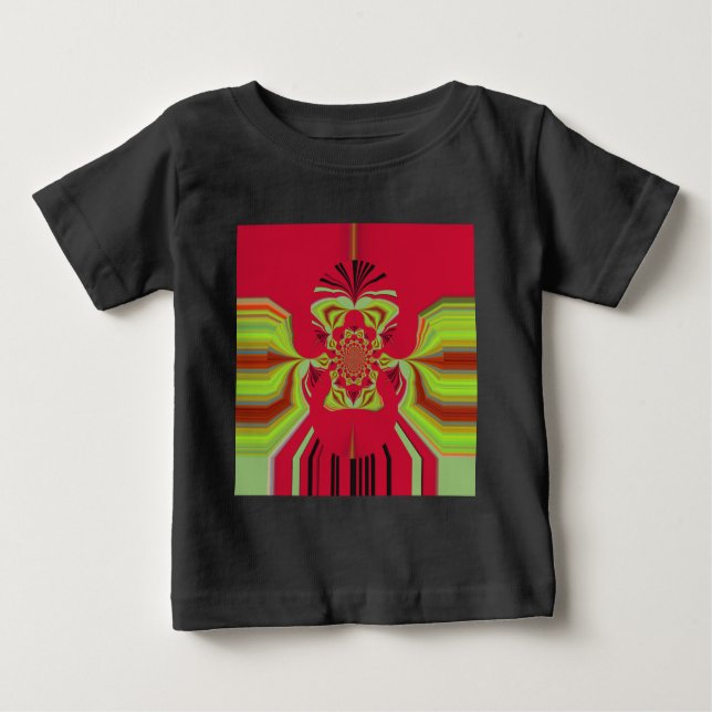 Camiseta De Bebé Patrón rojo Hakuna Matata (Anverso)