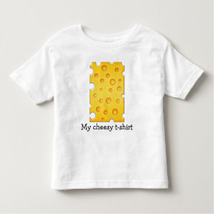 Camiseta De Bebé Patrón suizo de textura con queso Cheezy