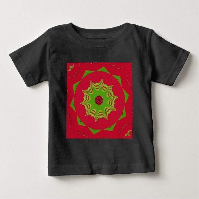 Camiseta De Bebé patrón tribal étnico africano rojo (Anverso)
