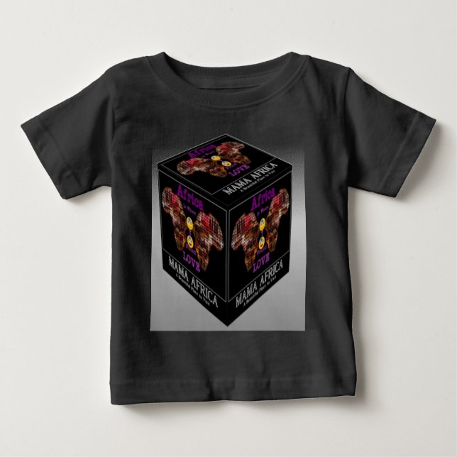 Camiseta De Bebé Patrón tribal étnico de Mama Africano (Anverso)