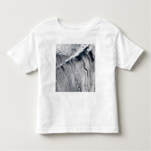 Camiseta De Bebé Patrones de nubes visibles sobre la isla de Aleuti
