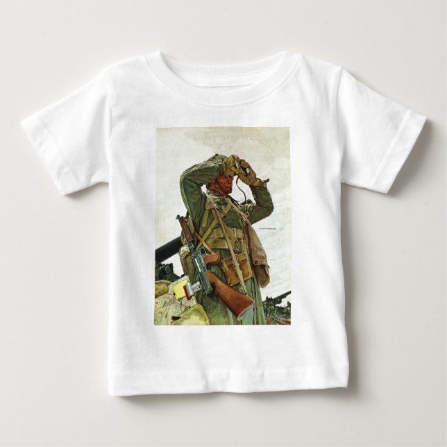 Camiseta De Bebé Patrulla del tanque (Anverso)