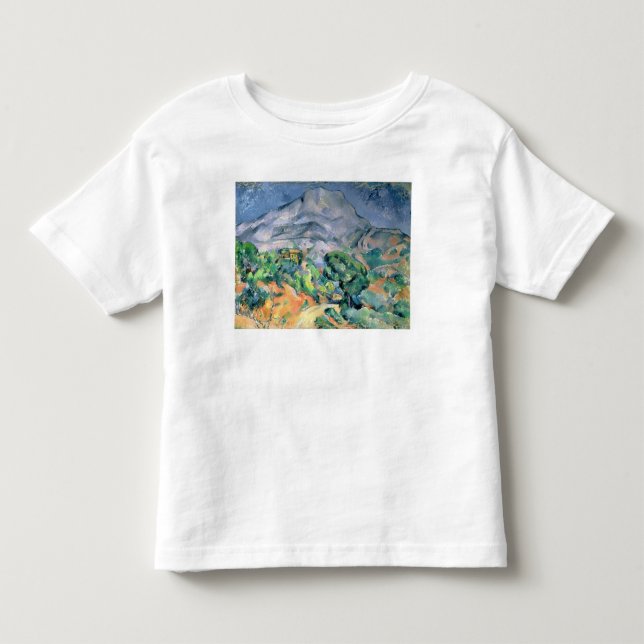 Camiseta De Bebé Paul Cezanne el | Mont Sainte-Victoire, 1900 (Anverso)