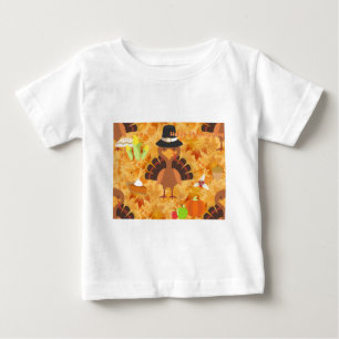 Camiseta De Bebé pavo de acción de gracias feliz