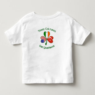 Camiseta De Bebé Pavo Irlanda EE. UU. Trébol Bandera Personalizada