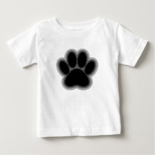 Camiseta De Bebé Paw De Perro Con Salidas