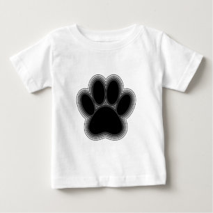 Camiseta De Bebé Paw De Perro Con Salidas