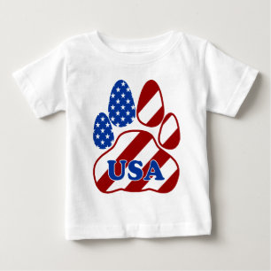 Camiseta De Bebé PAW FLAG USA.png