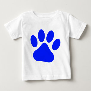 Camiseta De Bebé Pawprint azul