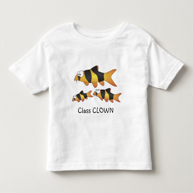 Camiseta De Bebé Payaso de clase - pescado fresco (familia del (Anverso)