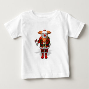 Camiseta De Bebé Payaso de Santa Claus