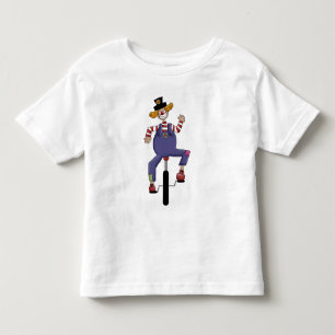 Camiseta De Bebé Payaso en bicicleta
