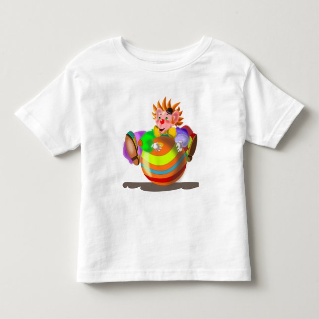 Camiseta de bebé payaso feliz divertido (Anverso)