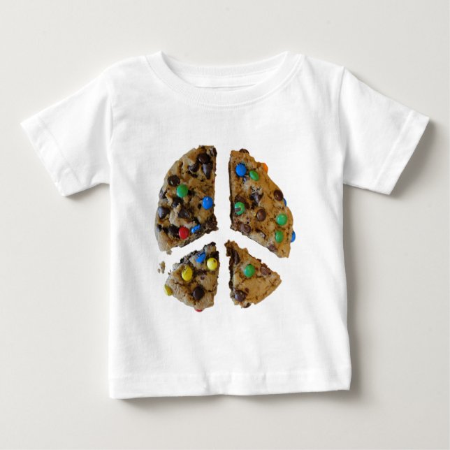 Camiseta De Bebé PAZ a través de cookies (Anverso)