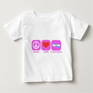 Camiseta De Bebé Paz Amar El Salvador
