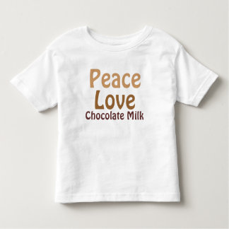 Camiseta De Bebé Paz, amor, chocolate caliente