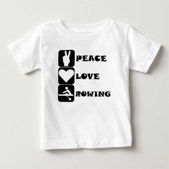 Camiseta De Bebé Paz Amor Ring (Anverso)