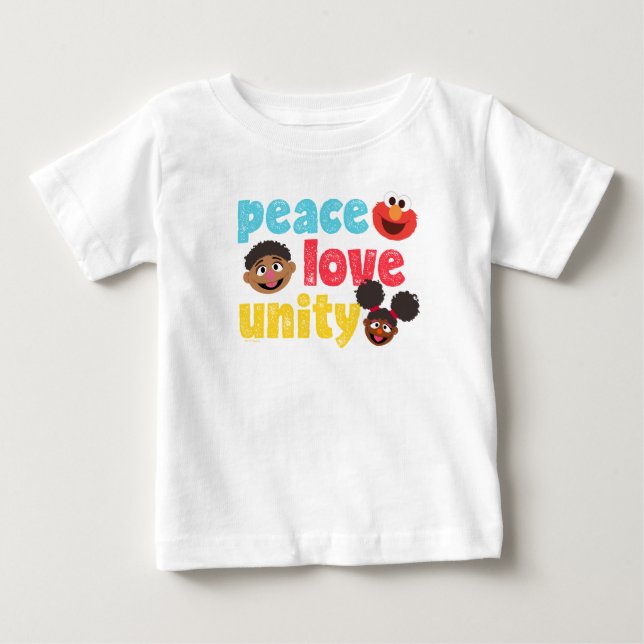 Camiseta De Bebé Paz Amor Unidad (Anverso)