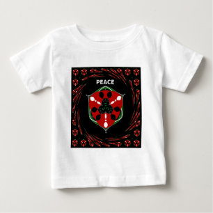 Camiseta De Bebé "Paz: con Escudo Emblema"