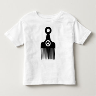 Camiseta De Bebé Paz de afro-pelo