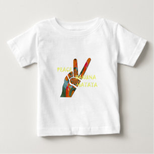 Camiseta De Bebé Paz de Hakuna Matata