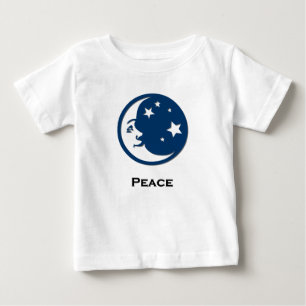 Camiseta De Bebé Paz de Moon Stars