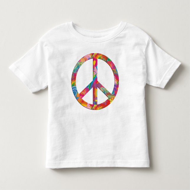 Camiseta De Bebé Paz del poder de las flores (Anverso)