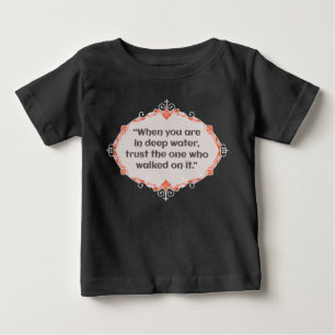Camiseta De Bebé Paz en aguas profundas