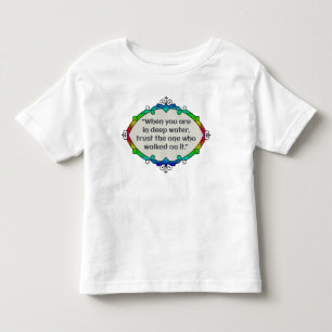 Camiseta De Bebé Paz en aguas profundas