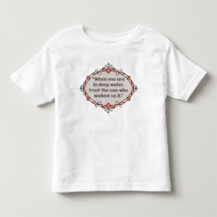 Camiseta De Bebé Paz en aguas profundas
