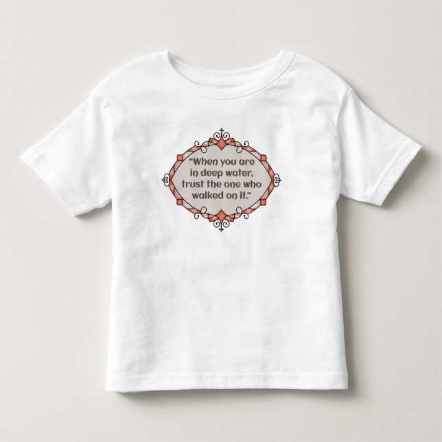 Camiseta De Bebé Paz en aguas profundas (Anverso)
