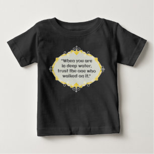 Camiseta De Bebé Paz en aguas profundas