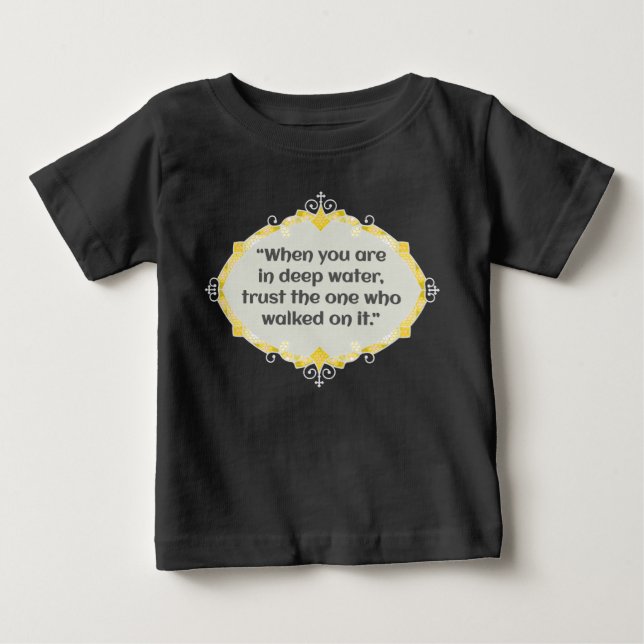 Camiseta De Bebé Paz en aguas profundas (Anverso)