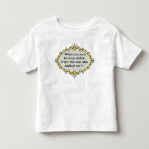 Camiseta De Bebé Paz en aguas profundas