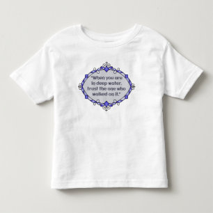 Camiseta De Bebé Paz en aguas profundas
