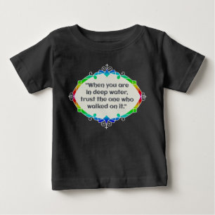 Camiseta De Bebé Paz en aguas profundas