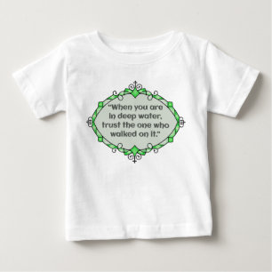 Camiseta De Bebé Paz en aguas profundas