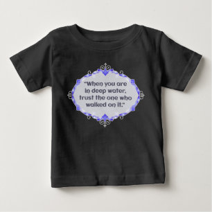 Camiseta De Bebé Paz en aguas profundas