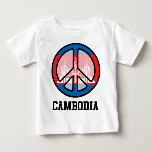 Camiseta De Bebé Paz En Camboya