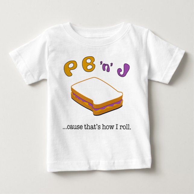 Camiseta De Bebé PBJ Long Sleeve girls tee (Anverso)