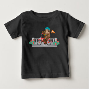 Camiseta De Bebé PBOT Sloth Bike baby tee
