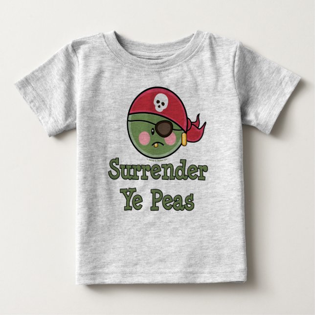 Camiseta De Bebé Pea Pirate Baby Organic (Anverso)