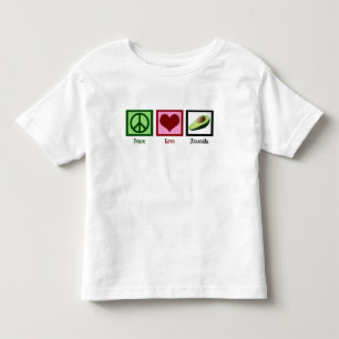 Camiseta De Bebé Peace Love Aguacates