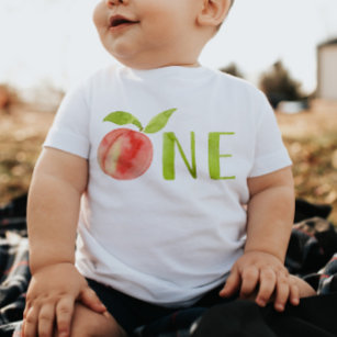 Camiseta De Bebé Peach First Birday