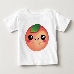 Camiseta De Bebé Peach kawaii