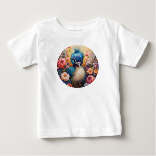 Camiseta De Bebé Peacock de bebé lindo