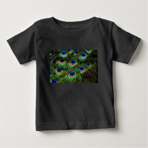 Camiseta De Bebé Peacock Feathers