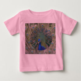 Camiseta De Bebé Peacock Ruffle Bird Tee