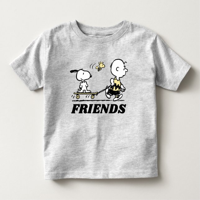 Camiseta De Bebé PEANUTS | Alojamiento en patinaje para amigos (Anverso)